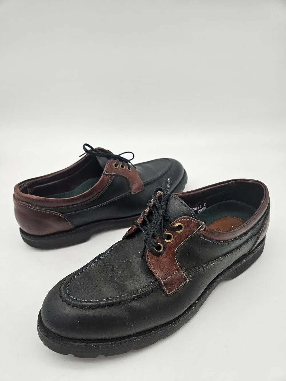 VTG Allen Edmonds Lifestyles Boat Shoes Brown  Leather  Men 10.5 B Made in USA